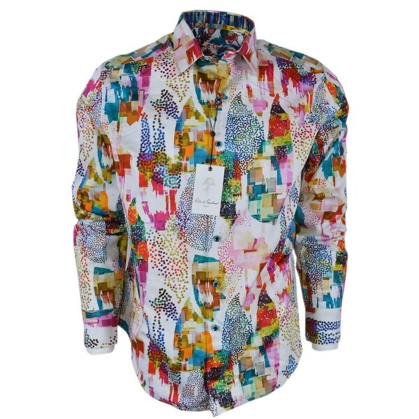 Robert Graham Bayshore Geometric Floral Long Sleeve Shirt 198