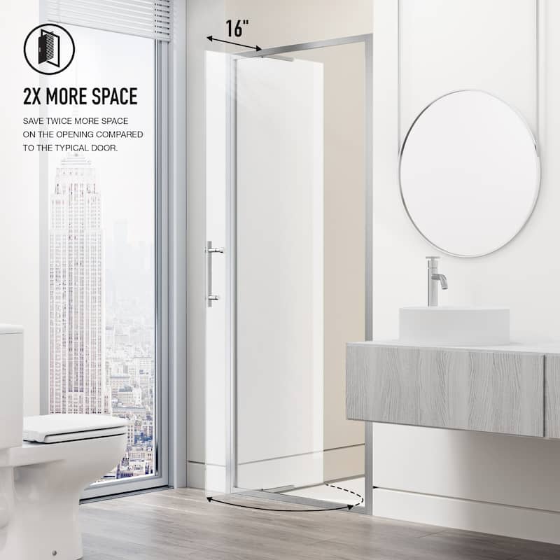 VIGO Astoria Framed Pivot Shower Door
