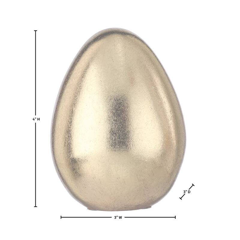 4" Resin Golden Egg
