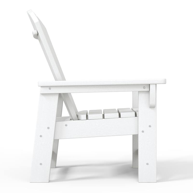Laguna Kids Outdoor Poly Adirondack Chair With Side Table 3-Piece Set