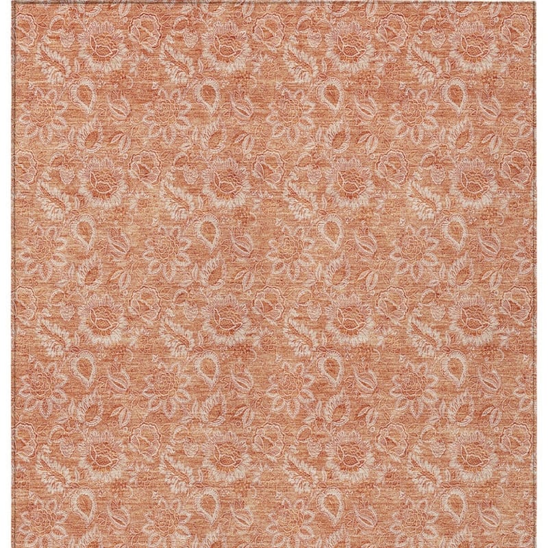 HomeRoots Floral Transitional Rectangle Outdoor Rug
