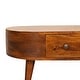 preview thumbnail 4 of 3, Artisan Furniture Chestnut Solid Wood Mini Rounded Coffee Table