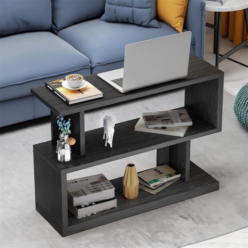 3 Tier TV Stand Console Table - 11.8"D x 35.4"W x 23.6"H