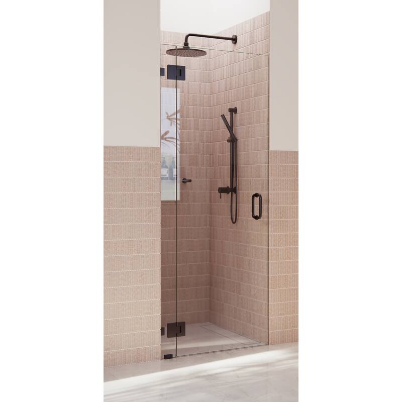 Glass Warehouse 78" x 32" Frameless Shower Door - Glass Hinge