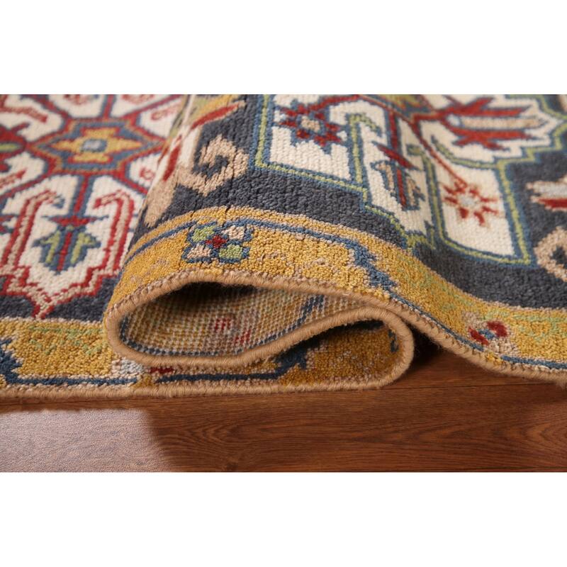Traditional Kazak Runner Rug Hand-Knotted Wool Carpet - 2'7"x 7'9"