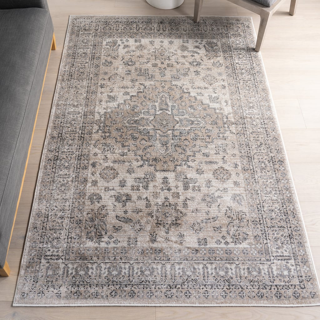 Nuloom Lillith Traditional Medallion Area Rug