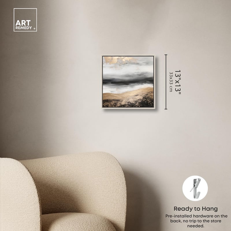 Moonlit Gold Canvas by Art Remedy