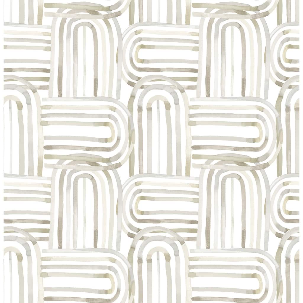 A-Street Prints Lolly Beige Arches Wallpaper