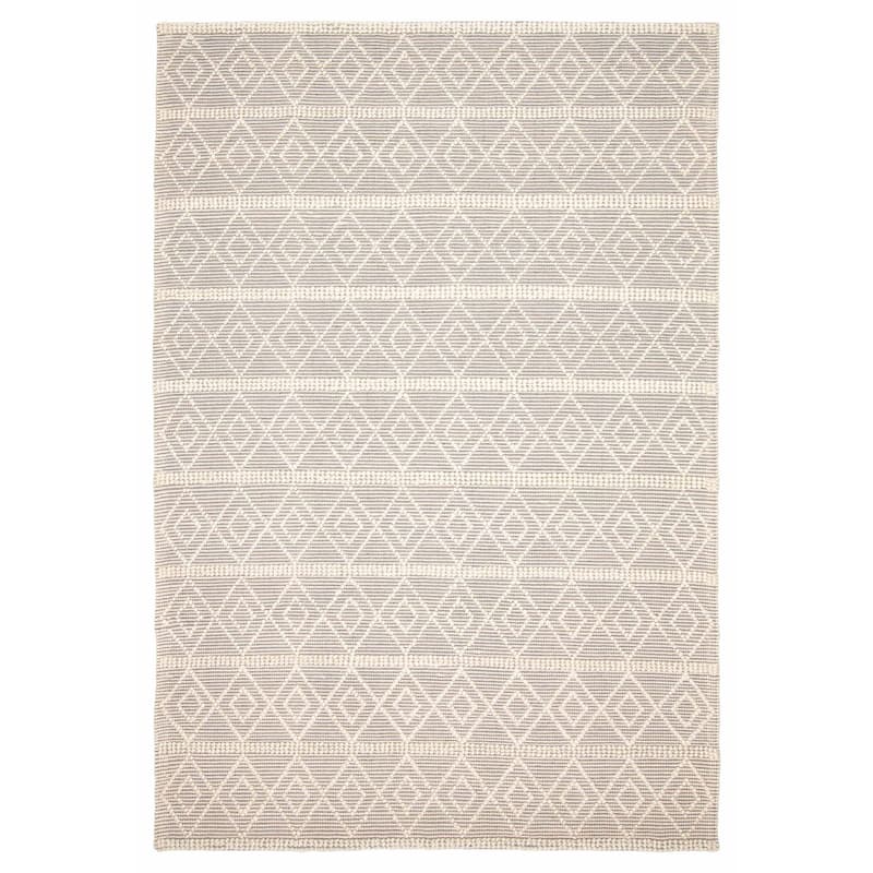 ECARPETGALLERY Braid weave Sienna Cream Wool Rug - 6'1 x 8'11 - Cream - 6'1 x 8'11