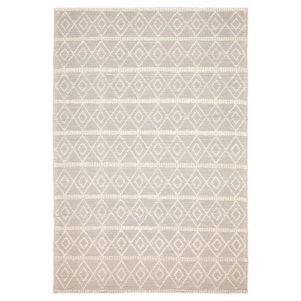 ECARPETGALLERY Braid weave Sienna Cream Wool Rug - 6'1 x 8'11