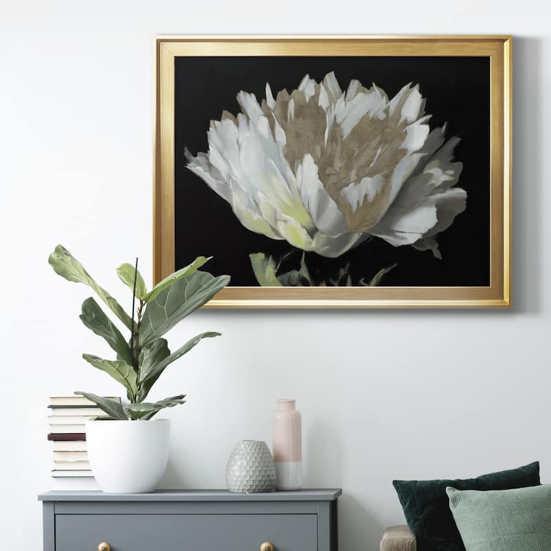 WHITE PEONY Premium Framed Canvas - Ready to Hang