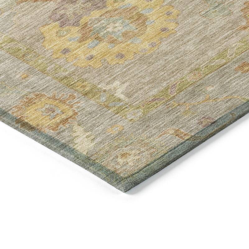 Machine Washable Indoor/ Outdoor Traditional Boho Chantille Rug