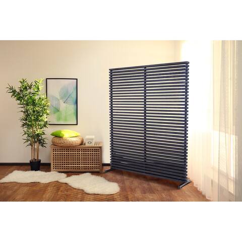Macari Darin Mixed Hardwood Modern Screen Room Divider