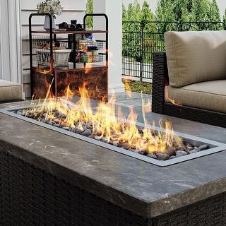 165K BTU Drop-in Fire Pit Pan And Burner - Bed Bath & Beyond - 38209213