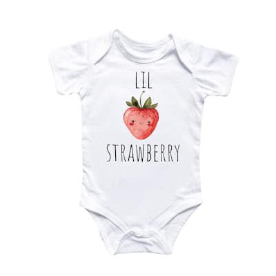 Little Strawberry Fruit - Baby Boy Girl Clothes Infant Bodysuit Funny Cute Newborn 17