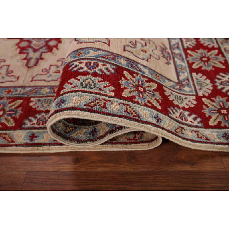 Kazak Accent Rug Hand-Knotted Wool Carpet - 3'5" x 5'4"