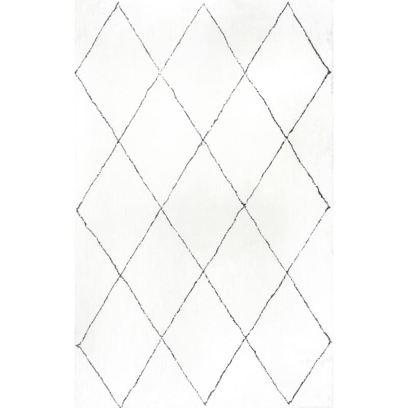 Nuloom Armitra Moroccan Lattice Shag Area Rug