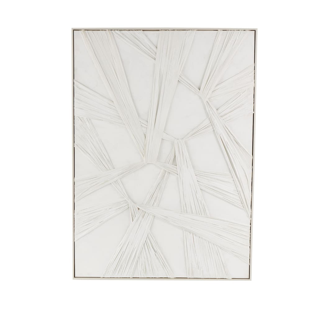 Wood Abstract Intertwined Cloth Home Wall Decor - White - Roche River Décor