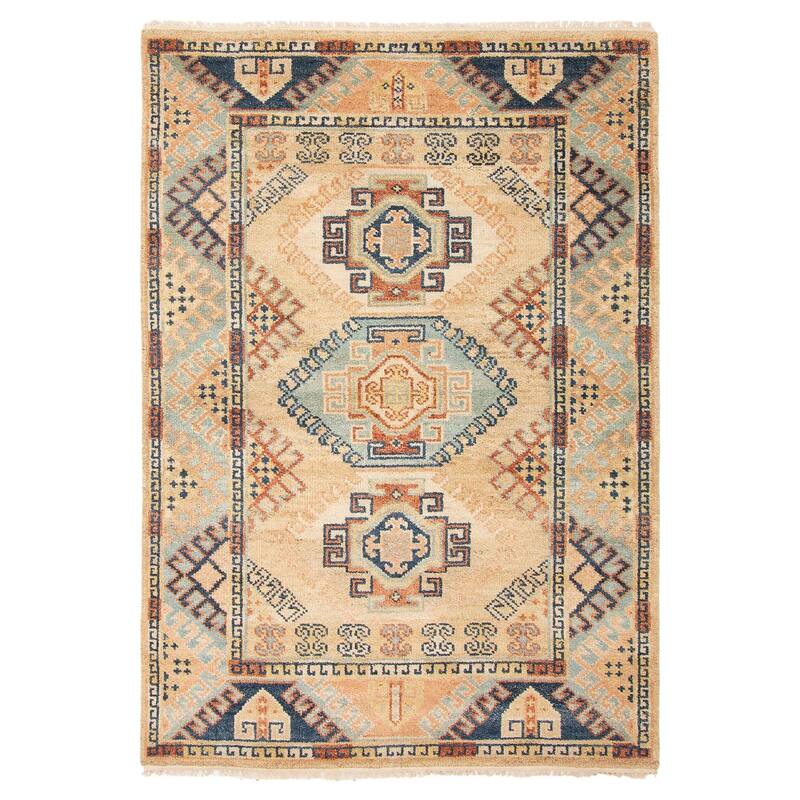 ECARPETGALLERY Hand-knotted Jules Serapi Beige Wool Rug - 5'5 x 8'0 - Beige - 5'5 x 8'0