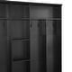 preview thumbnail 9 of 18, 66.9" W Hall Tree with Storage Bench,Cube Storage,Shelves and 8 Hooks