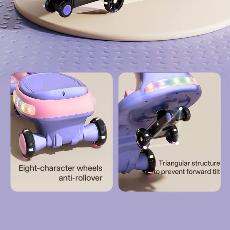 Anmytek Kids Electric Ride On Car 12V Electric Wiggle Car , LED Lights , Music,Anti-Rollover for Boys and Girls