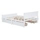 preview thumbnail 72 of 158, (Twin/Full/Queen)Curved Legs Design Platform Bed Frame with 4 Drawers