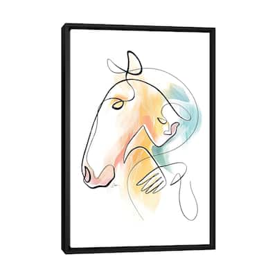 iCanvas "Equus No 15 / Horse Art" by Dane Khy Framed Canvas Print