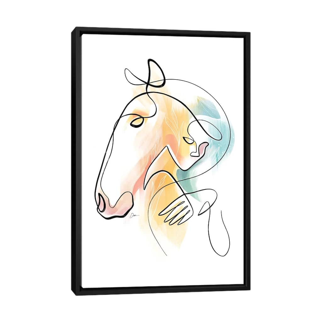 iCanvas "Equus No 15 / Horse Art" by Dane Khy Framed Canvas Print