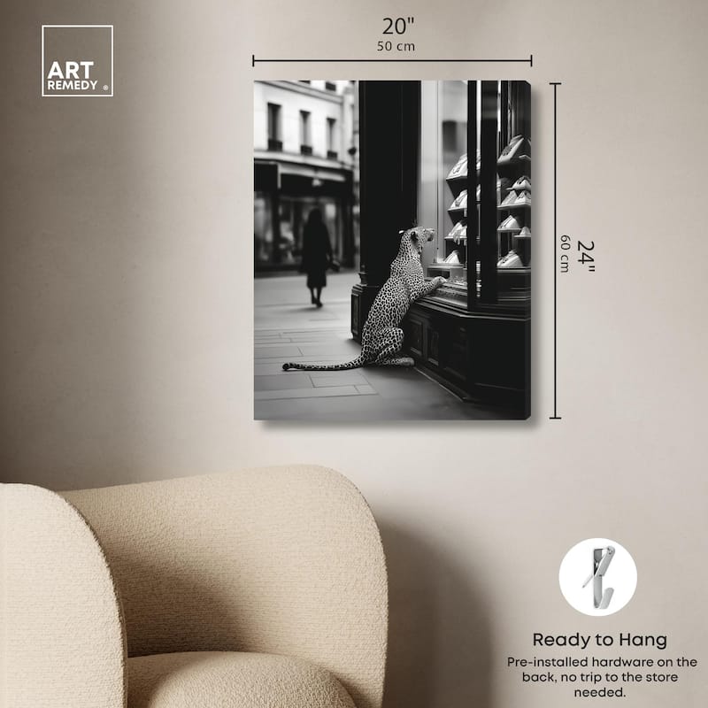 Jewels and Jaws Canvas by Art Remedy, Gallery Wrapped