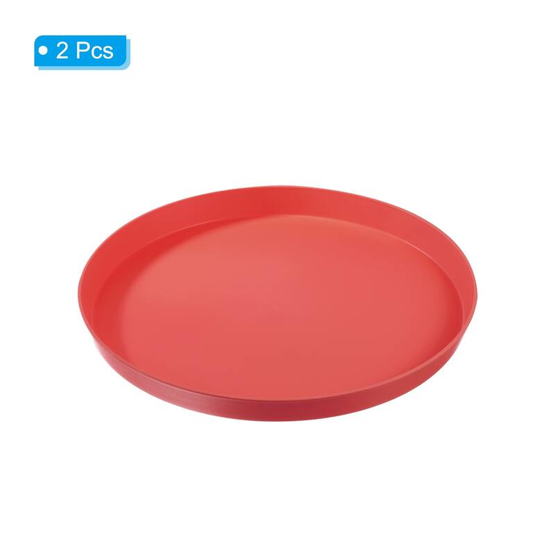 14" x 1" Round Restaurant Serving Trays, 2 Pack Food Service Tray