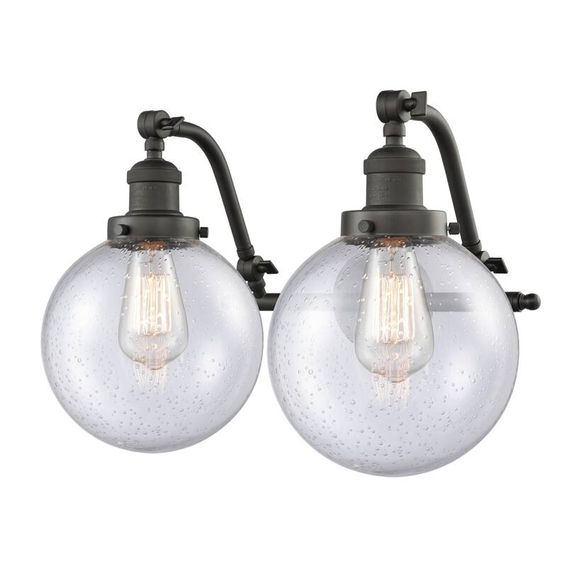 Innovations Lighting Beacon 2 Light 18" Wide Bathroom Vanity Light - Oil Rubbed Bronze / Seedy