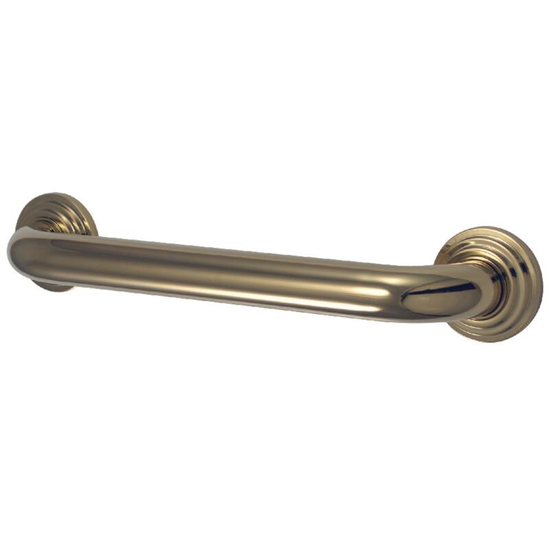Kingston Brass Milano 36-Inch x 1-1/4-Inch O.D Grab Bar - Polished Brass
