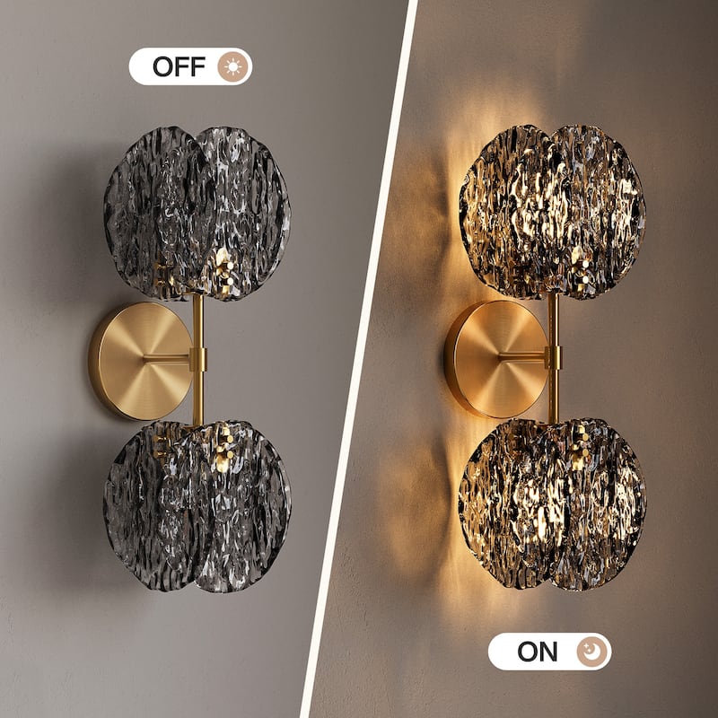 2-Light Modern Wall Sconce - N/A