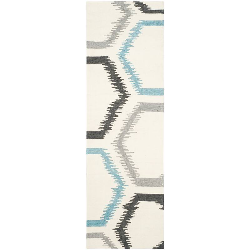 SAFAVIEH Handmade Flatweave Dhurries Solza Modern Wool Rug
