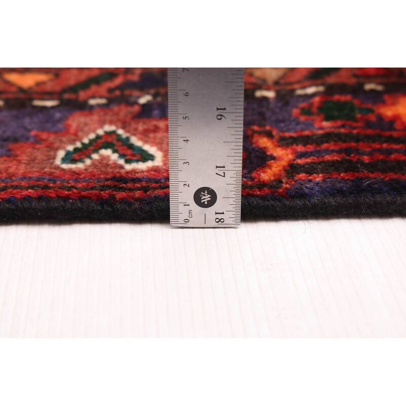 ECARPETGALLERY Hand-knotted Andelz Red Wool Rug - 3'11 x 7'0