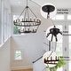 preview thumbnail 7 of 6, 2 Tier Extra Large Wagon Wheel Chandelier Farmhouse Pendant Light Fixture - 78.7IN