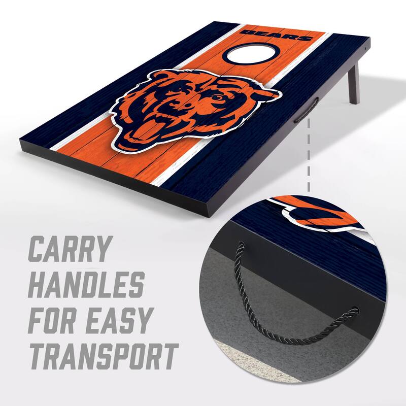 Chicago Bears NFL Compact 2x3 Tailgate Cornhole Board Set