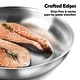 preview thumbnail 5 of 4, 10 inch Stainless Steel Frying Pan with LID - Dishwasher and Oven Safe
