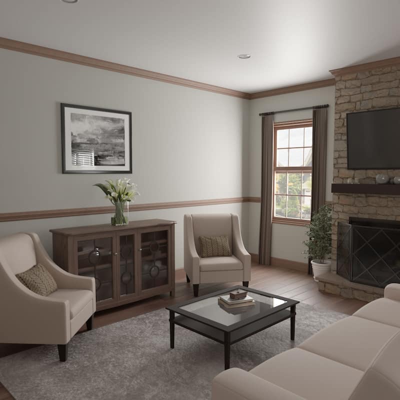 WM618: 9/16-in D x 5-1/4-in W x 96-in L Americraft Solid Hardwood Stain Grade Ogee Base Moulding