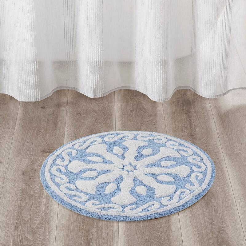 Madison Park Marrakesh Medallion Cotton Tufted Bath Rug