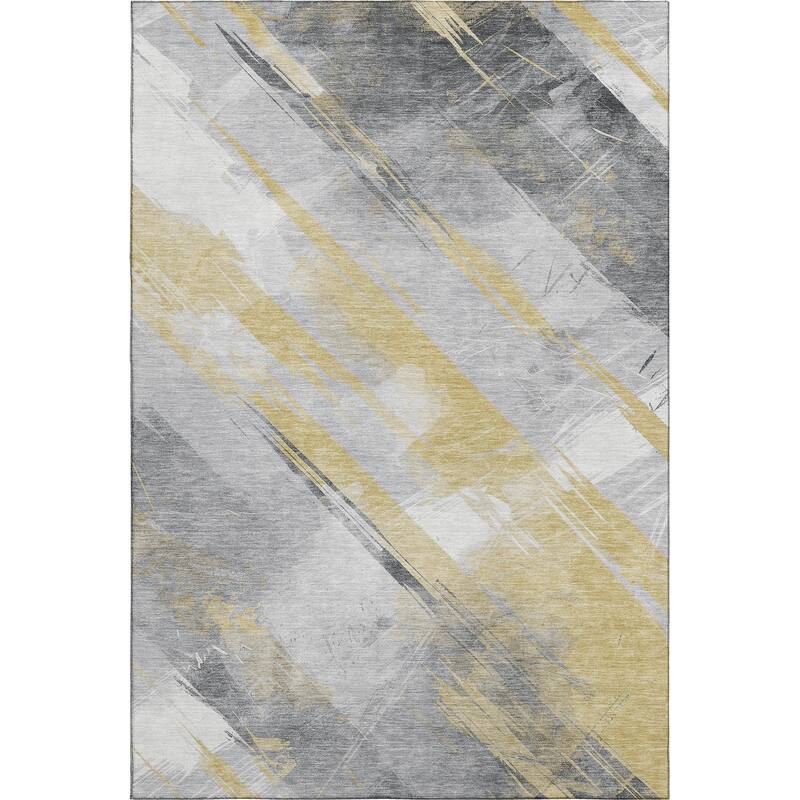Premium Washable Super Soft Abstract Stripe Mayfield Rug