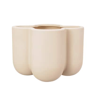 Stoneware Planter with Latex Glaze - 6.7"L x 6.7"W x 5.5"H