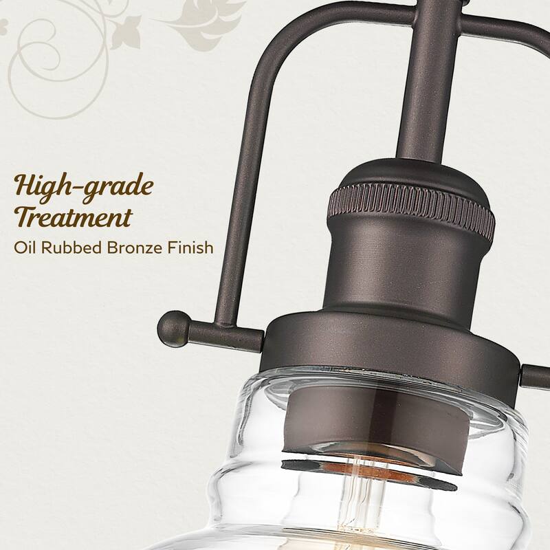 Farmhouse Glass Glass Pendant Lighting for Kitchen Island
