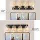 preview thumbnail 58 of 115, Mid-Century Modern Dimmable Bathroom Vanity Light Crystal Glass Wall Sconce