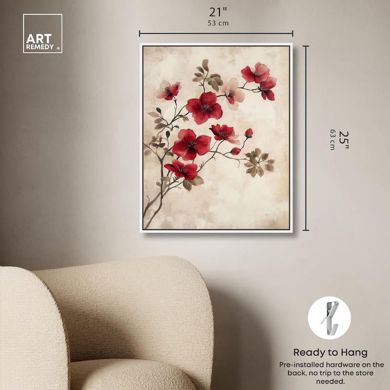Cherry Bloom Canvas by Art Remedy