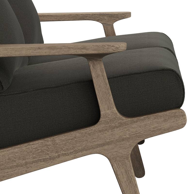 Saratoga Outdoor Patio Teak Wood Loveseat