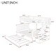 preview thumbnail 4 of 32, Stairway Twin Over Full Bunk Bed with Guardrail & Storage, Wood Bed Frame with Twin Trundle for Kids Teens Adults, Bedroom Dorm