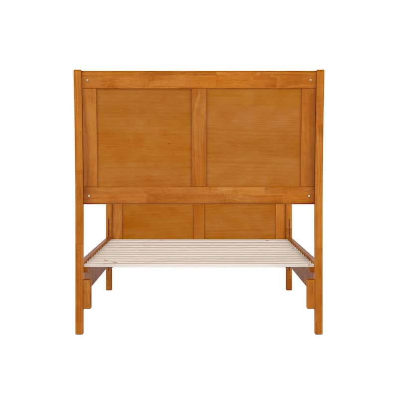 Valencia Solid Wood Low Profile Sleigh Platform Bed with Matching Footboard