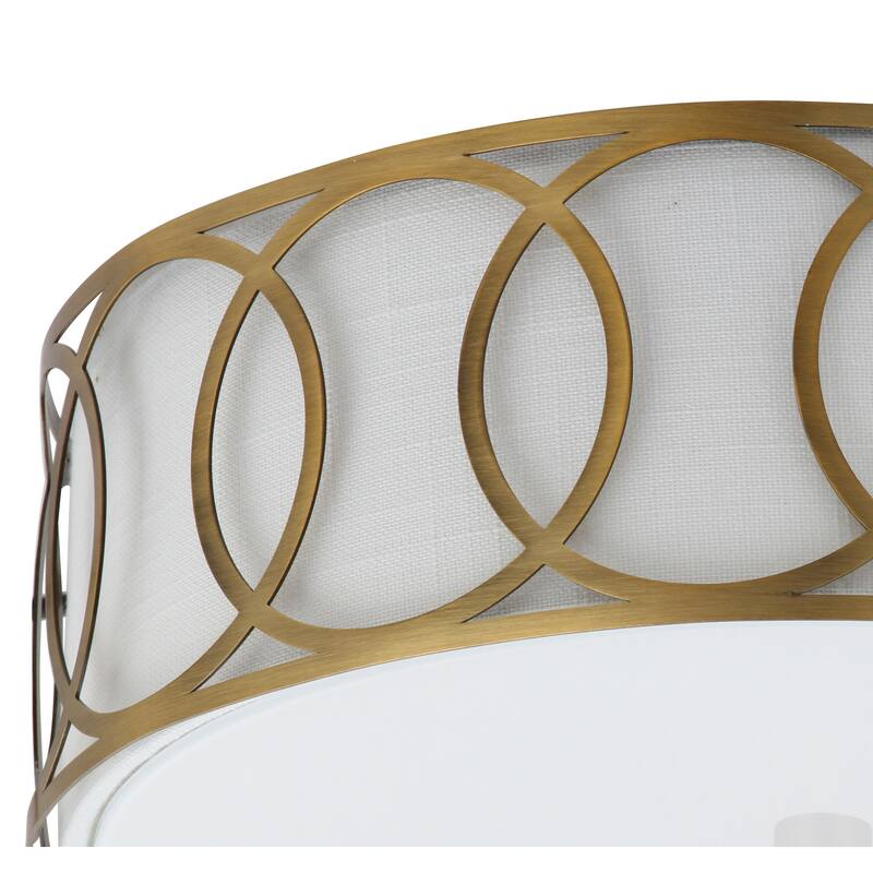 Elizabeth Metal LED Flush Mount, by JONATHAN Y