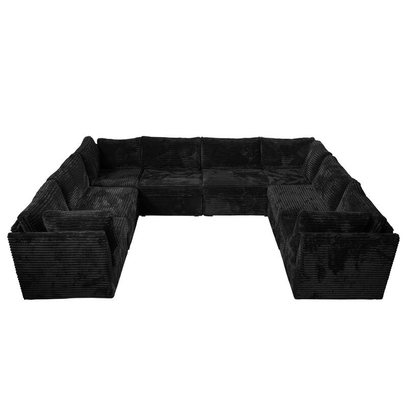OVIOS Art-Style Deep-Seat Sofa